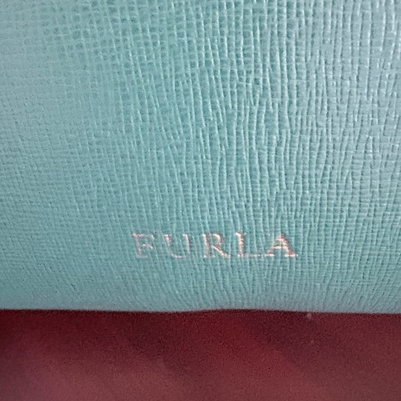 Furla Agata Leather Satchel in Teal Blue. LNC - Picture 2 of 16